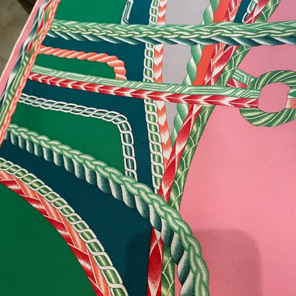 Hermes Carre 90 Robe Du Soir Silk Scarf - Picture 10 of 12